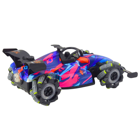 Radiostyrd racingbil 1:10 med ångeffekt & LED, 2.4 GHz, 3.7V