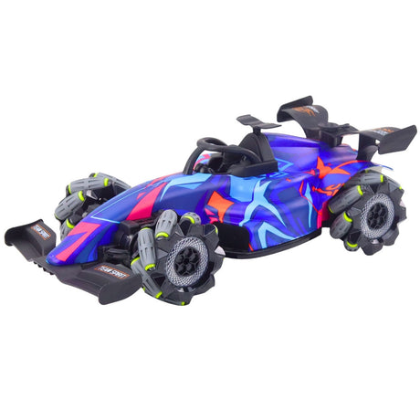 Radiostyrd racingbil 1:10 med ångeffekt & LED, 2.4 GHz, 3.7V