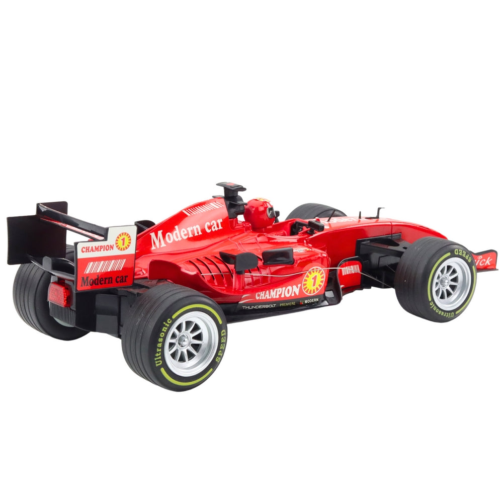 Radiostyrd racingbil 1:12 med rattfjärrkontroll, ljus/ljud 27 MHz