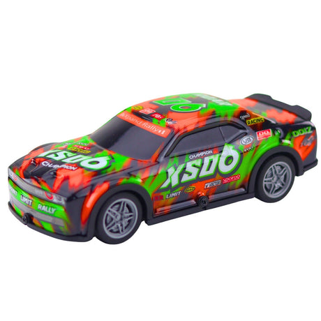 Radiostyrd racingbil 27MHz med lysande kaross 20 cm inkl fjärrkontroll