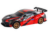 Radiostyrd sportbil 1:10 2.4GHz 25 km/h LED-ljus 7.4V batteri