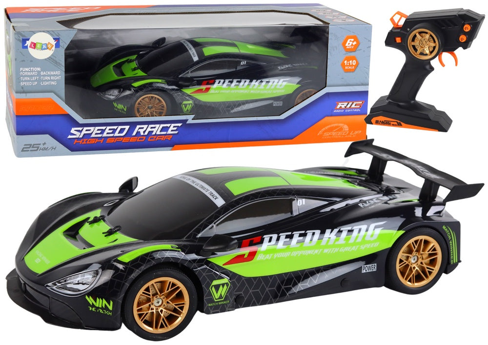 Radiostyrd sportbil 1:10 25 km/h 2,4 GHz med batteri och laddare