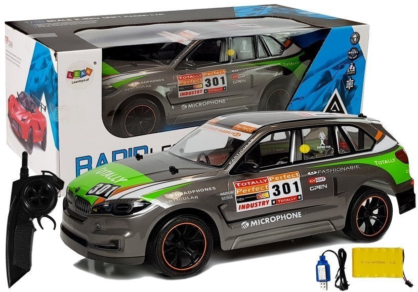 Radiostyrd sportbil 1:10 med 2.4G fjärrkontroll och 7.2V batteri