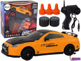 Radiostyrd sportbil 1:24 2.4 GHz 15 km/h drift-hjul 6 koner