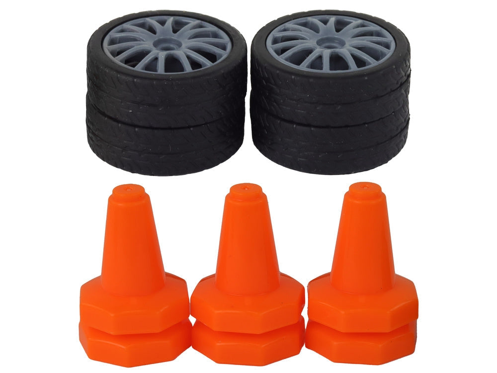 Radiostyrd sportbil 1:24 2.4 GHz 15 km/h drift-hjul 6 koner