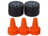 Radiostyrd sportbil 1:24 2.4 GHz 15 km/h drift-hjul 6 koner