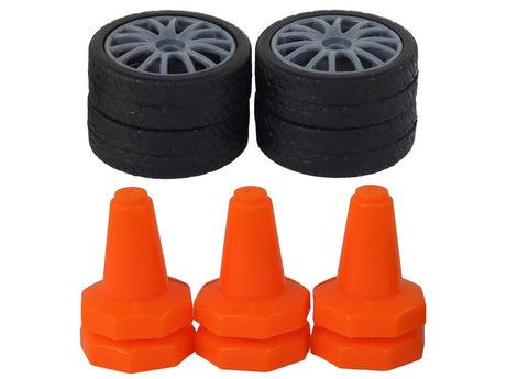 Radiostyrd sportbil 1:24 2.4 GHz 15 km/h drift-hjul 6 koner