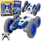 Radiostyrd stuntbil 2.4GHz 360° LED-ljus uppladdningsbar 14 cm
