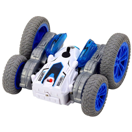 Radiostyrd stuntbil 2.4GHz 360° LED-ljus uppladdningsbar 14 cm