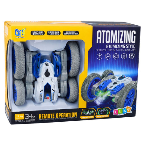 Radiostyrd stuntbil 2.4GHz 360° LED-ljus uppladdningsbar 14 cm