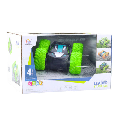 Radiostyrd stuntbil 2.4GHz med 360° rotation och LED-ljus 15,5 cm