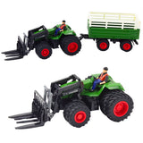 Radiostyrd traktor med släp och gafflar 2.4 GHz 1:24 42 cm