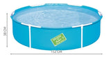 Rampool 152x38 cm PVC 580 L med reparationslapp