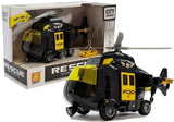Räddningshelikopter leksak 1:20 med ljud/ljus och transportkrok 21 cm
