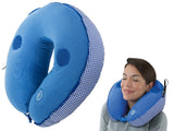 Resekudde nackkudde med vibrationsmassage och högtalare 27x26 cm