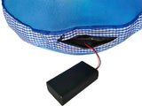 Resekudde nackkudde med vibrationsmassage och högtalare 27x26 cm