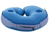 Resekudde nackkudde med vibrationsmassage och högtalare 27x26 cm