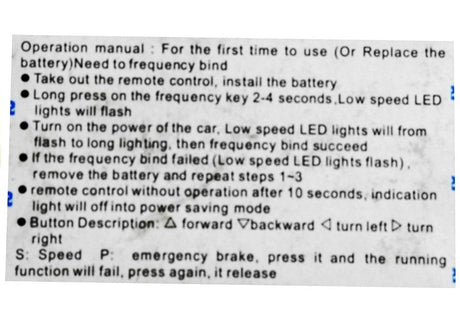 Reservdel - Remote Control for Electric Ride-On Car BMW X6 2.4G
