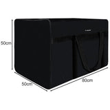 Resväska 200L Cordura vattentålig svart 50x50x80 cm