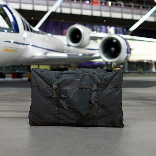 Resväska 200L Cordura vattentålig svart 50x50x80 cm