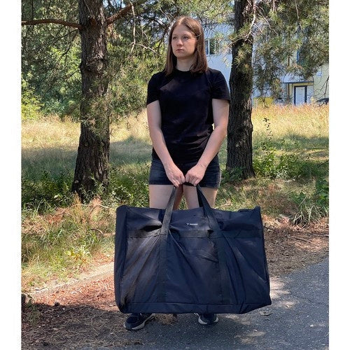 Resväska 200L Cordura vattentålig svart 50x50x80 cm