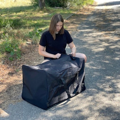 Resväska 200L Cordura vattentålig svart 50x50x80 cm