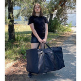 Resväska 200L Cordura vattentålig svart 50x50x80 cm