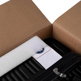 Resväska set 3-pack svart ABS med 4 hjul och kombinationslås