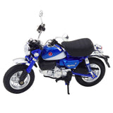 Retro motorcykelmodell blå 14,5 cm metall/plast med belysning