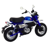 Retro motorcykelmodell blå 14,5 cm metall/plast med belysning
