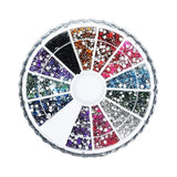 Rhinestones Glitterstenar i Förvaringsask för Nail Art Dekoration