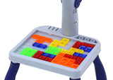 Ritbord med projektor och Tetris-pussel 2-i-1 blå, 12 pennor