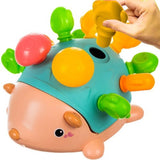 Räknepussel igelkott med 12 piggar, siffror 1-9, ABS 18x19 cm