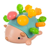 Räknepussel igelkott med 12 piggar, siffror 1-9, ABS 18x19 cm