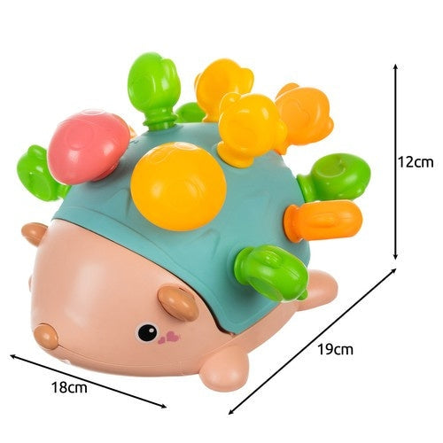 Räknepussel igelkott med 12 piggar, siffror 1-9, ABS 18x19 cm
