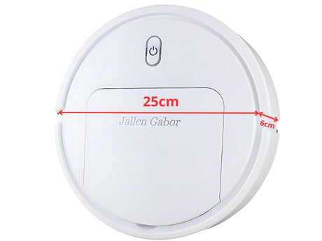 Robotdammsugare med moppfunktion 25 cm USB-laddning 90 min