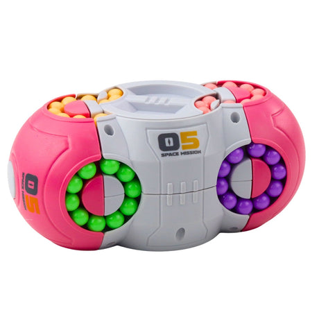 Roterande logikpussel Magic UFO-kapsel med färgbollar, ABS-plast