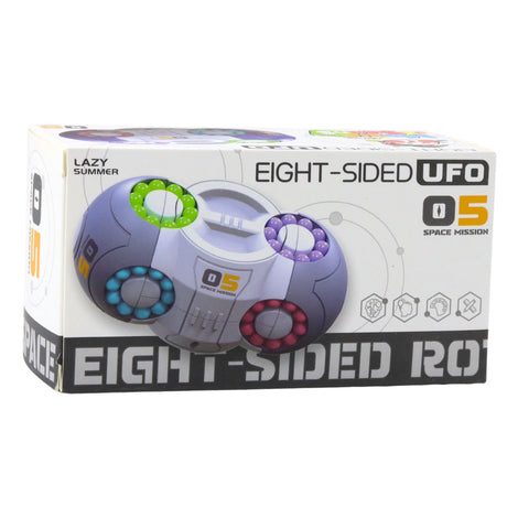 Roterande logikpussel Magic UFO-kapsel med färgbollar, ABS-plast