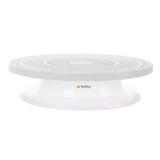 Roterande tårtfat 28 cm med 3 spatlar, vit