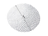 Rund bordstablett i plast silver Ø41 cm 1-pack