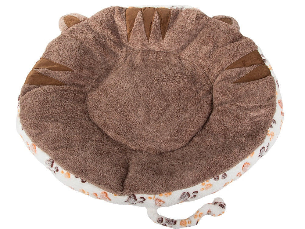 Rund hundbädd/kattbädd plysch 60 cm med vattenavvisande botten