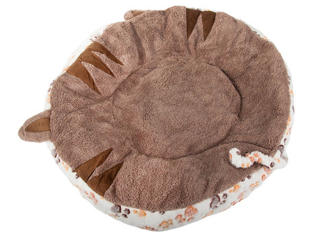 Rund hundbädd/kattbädd plysch 60 cm med vattenavvisande botten