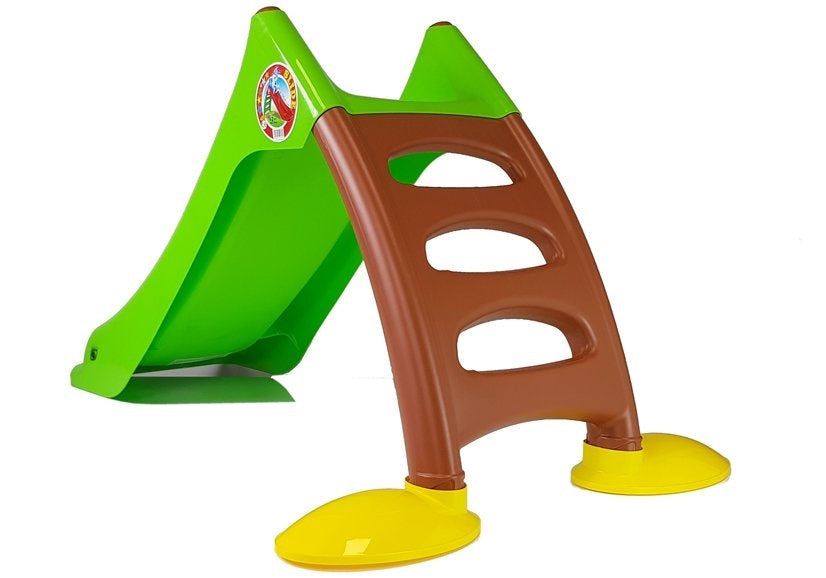Rutschkana för barn 75 cm med 3-stegs stege grön, från 2 år