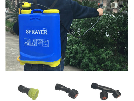 Ryggburen tryckspruta 20 L 4 bar med lans 75 cm slang 110 cm blå