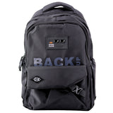 Ryggsäck 23L svart 46x33x15 cm med 2 fack och 6 fickor