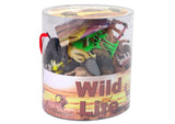 Safari djurfigurer set 34 delar i plast/gummi med tillbehör