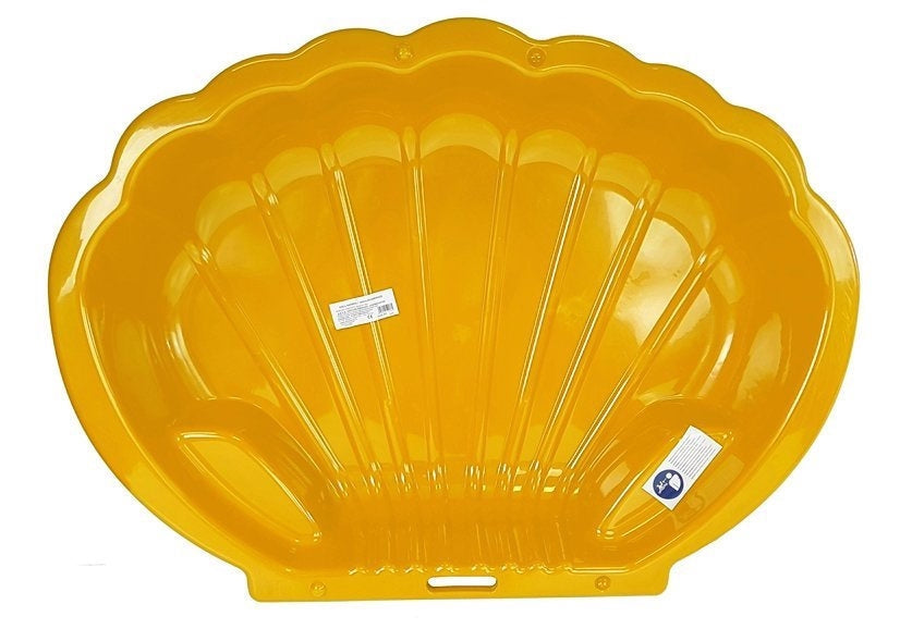 Sandlåda snäckform i plast UV- och väderbeständig 110x75x18 cm