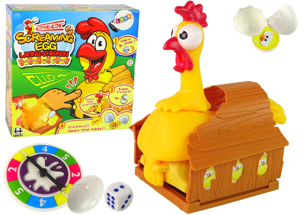 Screaming Egg familjespel med skrikande gummihöna 2-4 spelare 3+