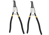 Segerringstång set 4-pack 325 mm rak/böjd för inre och yttre ringar