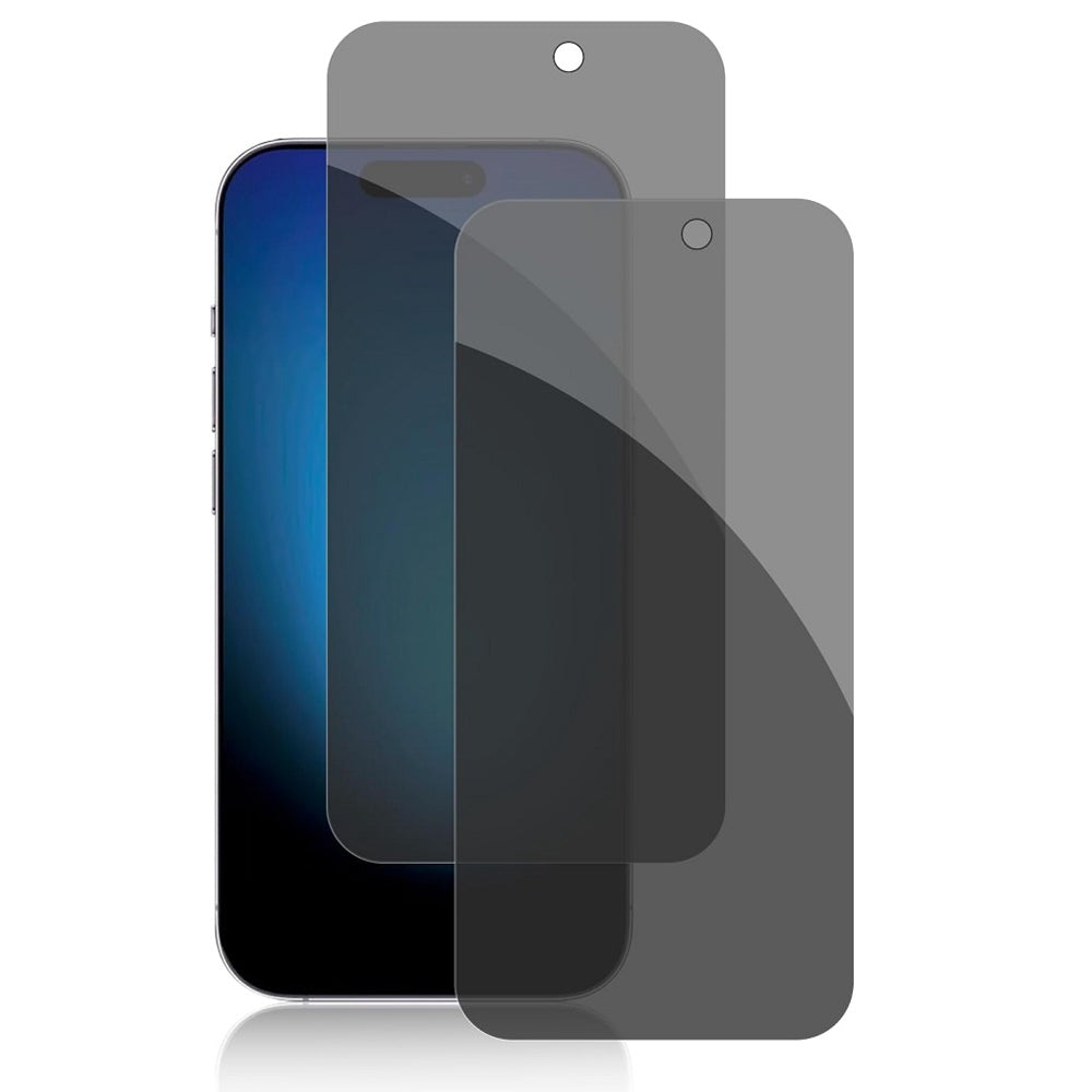 Sekretess skärmskydd iPhone 12 Pro 9H härdat glas 2-pack Face ID